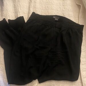 Vince Black Relaxed Fit Trousers